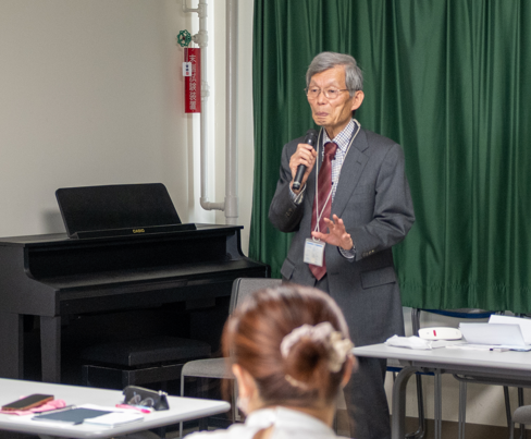 福光先生の熱意溢れる講演の様子