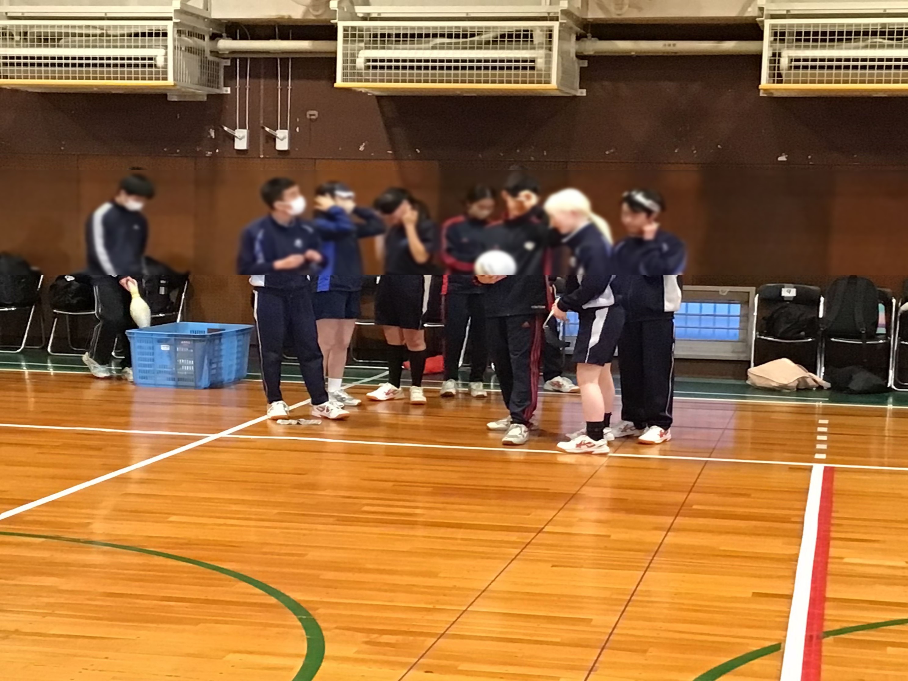 体育館でのゲームの様子