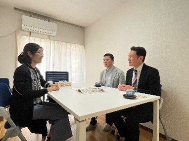 いちごの会の方と懇談