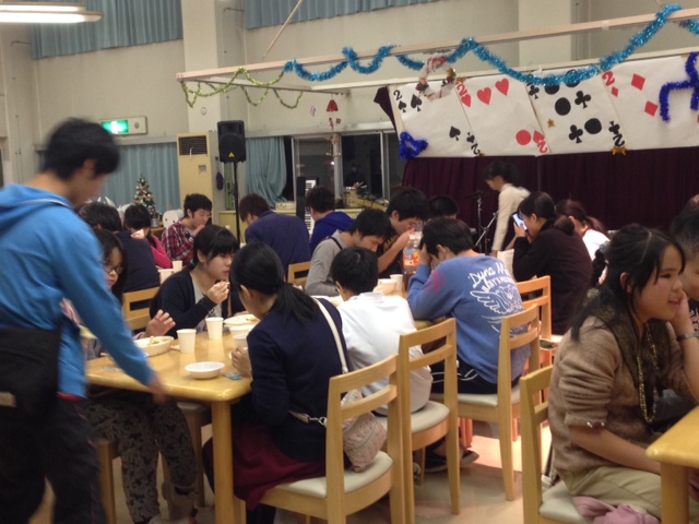 共用棟での懇談